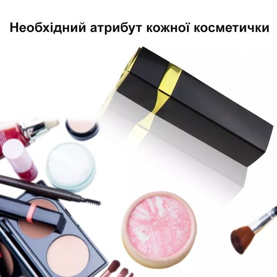 Міні-вібратор. Імітація помади (чорний, USB) | Зображення 2