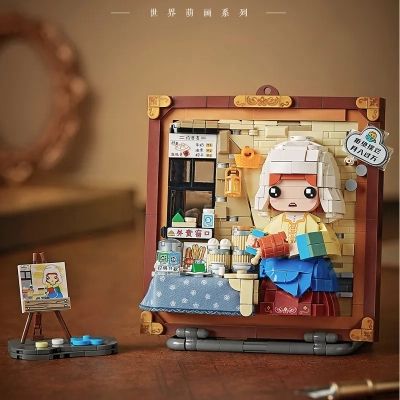 Конструктор LOZ Об'ємна картина Служниця зі глечиком молока (1289)