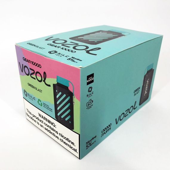 VOZOL 10000 смак Зелене Яблуко Ківі (Green Blast) (ws57893-4) | Зображення 4