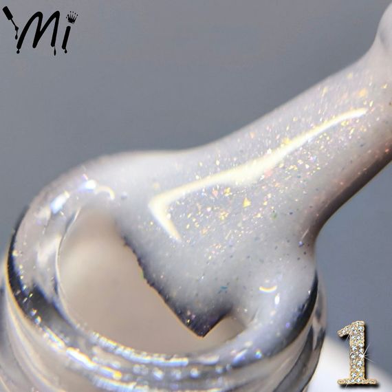 Рідкий полігель Мі OPAL #1 молочний з шимером 8мл | Зображення 1