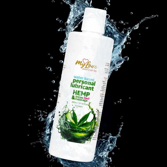 2в1 лубрикант та масажний гель - MyLove Aroma Series Intim&Massage Hemp, 300 мл Sex Aura | Зображення 3