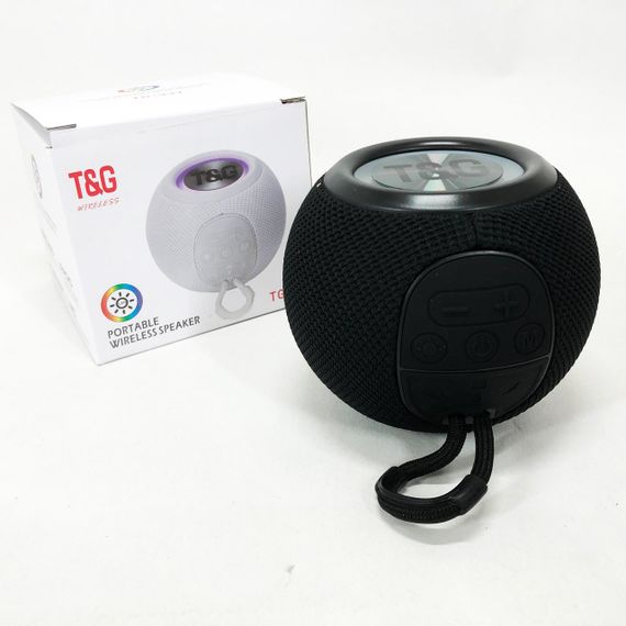Бездротова потужна колонка TG337 з Bluetooth, RGB-підсвічуванням та радіо. Колір: чорний | Зображення 6