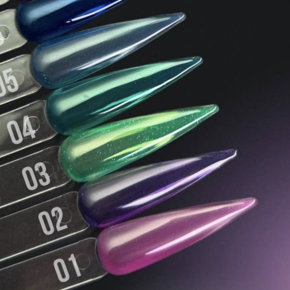 Витражный гель-лак BABY MOON Vitrage №03 (зеленый) 6 мл | Зображення 1