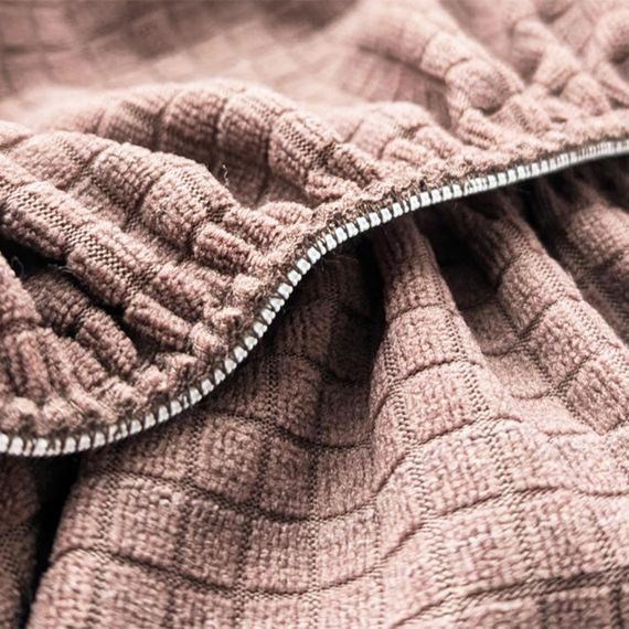 Чохли на табурет 2 шт Love You Corn Fleece капучино м'які квадратні чохли на гумці (85181) | Зображення 3