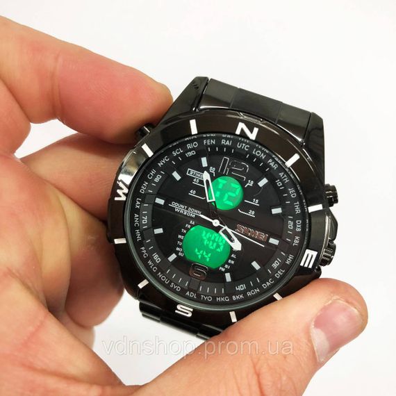 Стильные статусные наручные часы стрелочные SKMEI, Брендовые мужские часы на браслете ME-61 | Зображення 2