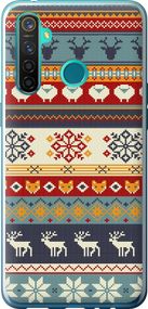 Чехол на Realme 5 Pro Рождественский орнамент "3303u-1861-17620"