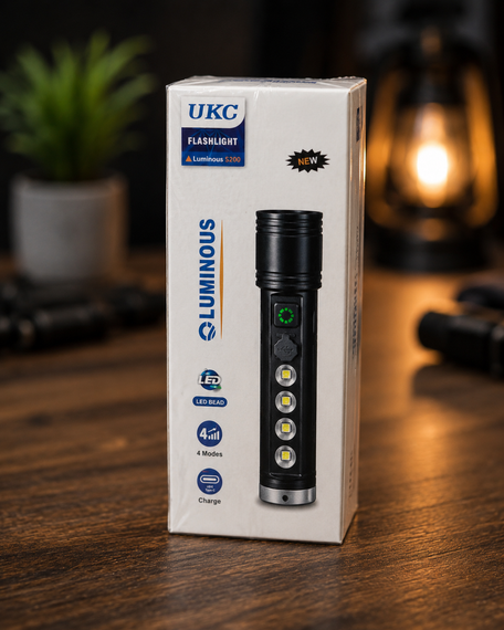 Ручний ліхтарик S 200 / Акумуляторний ліхтарик UKC Luminous S200 / Потужний LED ліхтар | Зображення 3