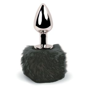 Анальная пробка FeelzToys - Bunny Tails Butt Plug Black Sex Aura
