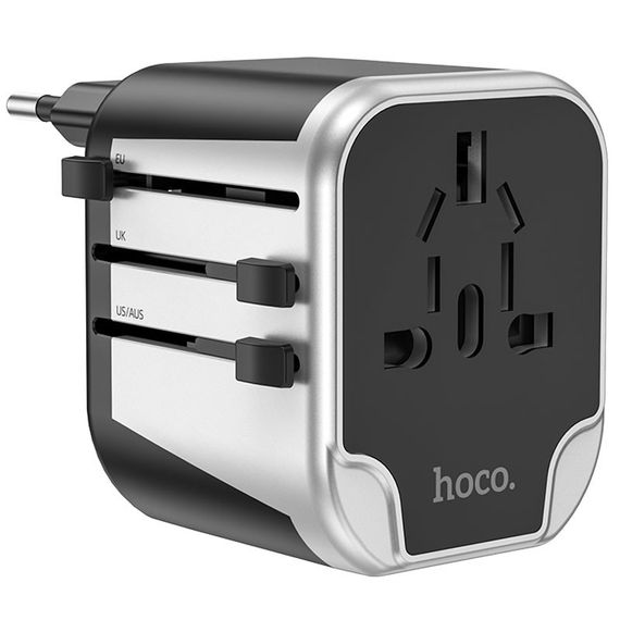 МЗП Hoco AC5 Level 2USB+Socket Black | Зображення 7