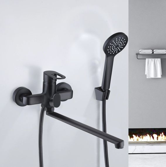 Змішувач для ванни Lidz Latwa 005 LDLAT005BLA45420 | Зображення 1