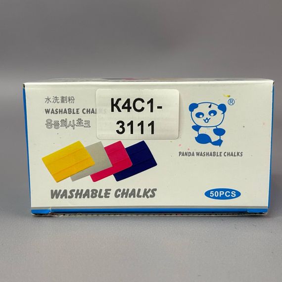 Кравецька крейда-мило Panda Washable Chalks, 50 шт — різнокольорове | Зображення 1