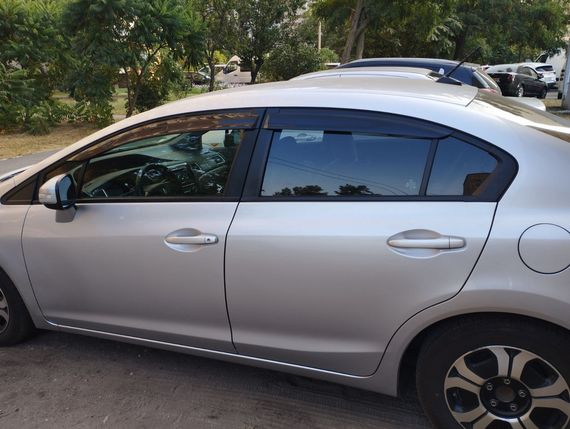 Вітровики (4 шт., Sunplex Sport) для Honda Civic Sedan IX 2011-2016 рр | Зображення 3