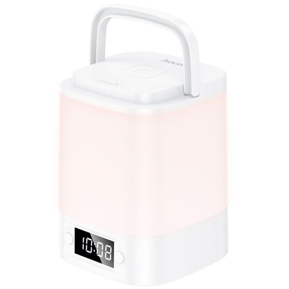 Ночник Hoco HX15 Smart + часы White | Зображення 2
