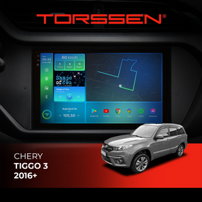 Штатна магнітола Torssen 2K Chery Tiggo 3 16+ F96128 4G Carplay DSP