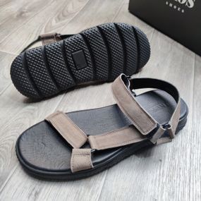 Бежеві чоловічі босоніжки 42 43 розмір