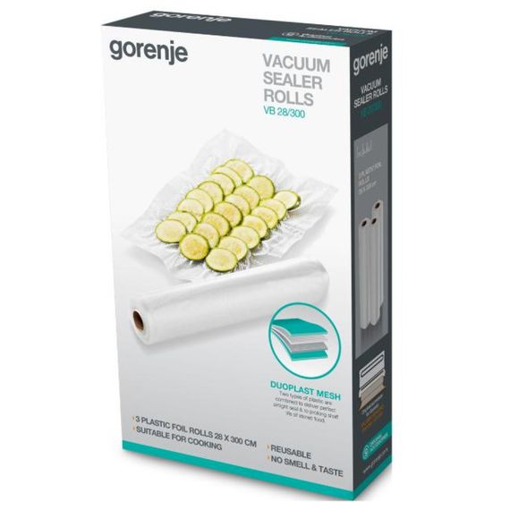 Пакети вакуумні GorenjeVB 28/300 28 см х 3 м 3 шт