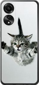 Чехол на Oppo A78 4G Летящий котёнок "2322u-3142-17620"