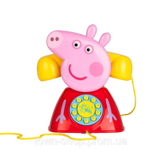 Игрушка-каталка на веревочке Peppa - Телефон Пеппы | Зображення 1