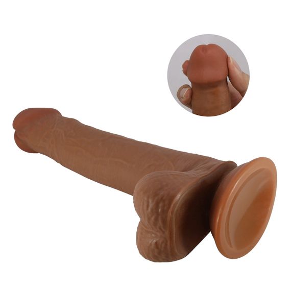 Фалоімітатор на присосці, з ефектом ковзної шкіри LyBaile - Tallen Sliding Skin 8.7”, BW-008117LP-1 Sex Aura | Зображення 6