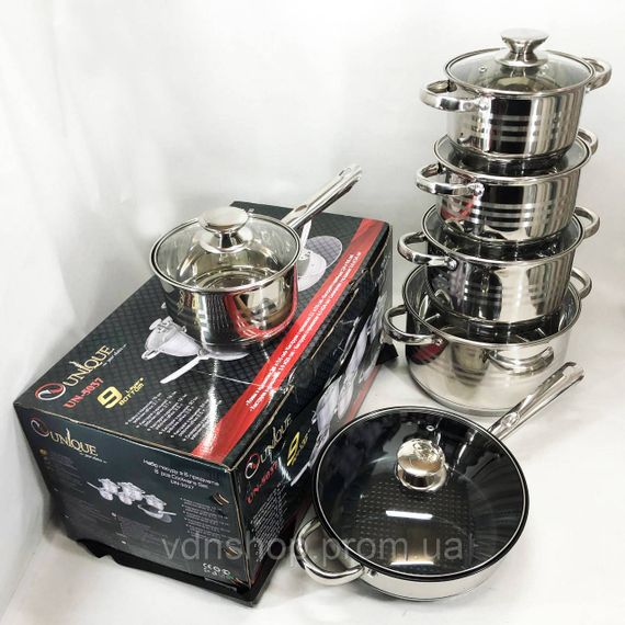 Набір каструль з комплектом кришок, Набір каструль з антипригарним внутрішнім покриттям DB-48 | Зображення 6