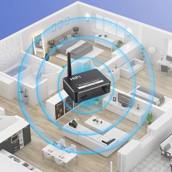 Hifi NFC беспроводной USB Bluetooth стерео AUX аудио музыкальный приемник адаптер комплект | Зображення 4