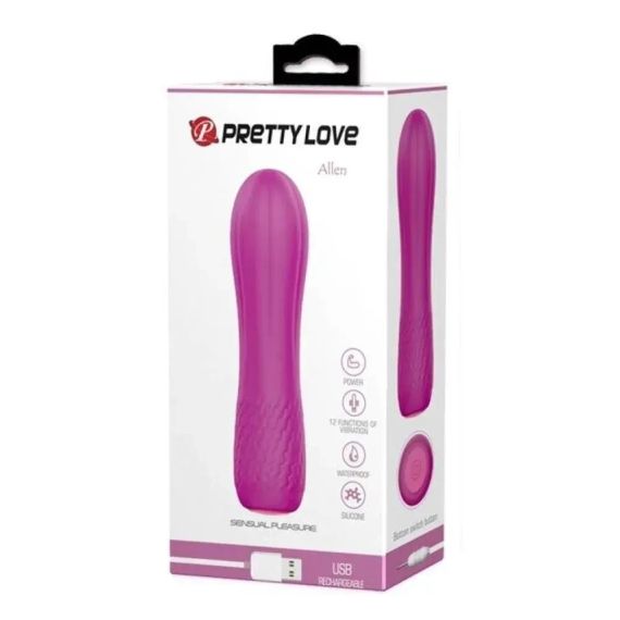 Вагінальний вібратор Pretty Love Allen, фуксія, 11,6 × 3,1 см Sex Aura | Зображення 7