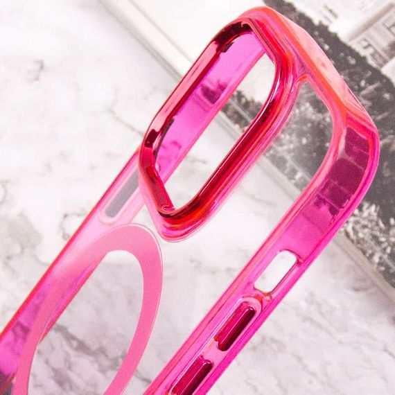 Чохол TPU Iris with MagSafe для Apple iPhone 13 Pro (6.1") Малиновий | Зображення 6