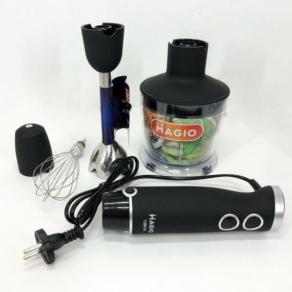 Блендер MAGIO MG-655, портативный блендер для смузи, ручной погружной блендер, QB-136 электрический блендер | Зображення 4