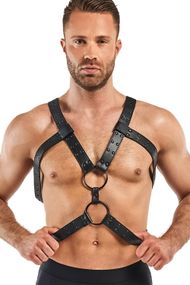 Портупея Bedroom Fantasies Rocco Masculine Masterpiece Чорна One Size