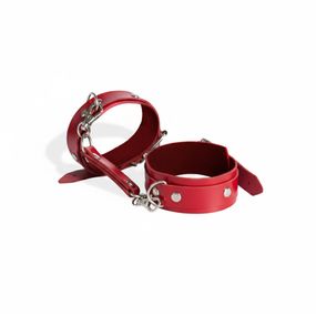 Наручники із екошкіри Art of Sex - Eva, колір червоний