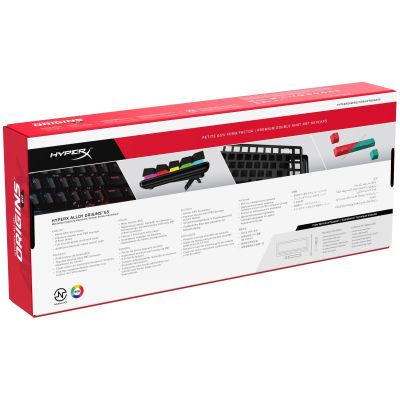 Клавіатура HyperX Alloy Origins 65 Red USB RGB ENG/RU, Black (4P5D6AX) | Зображення 8