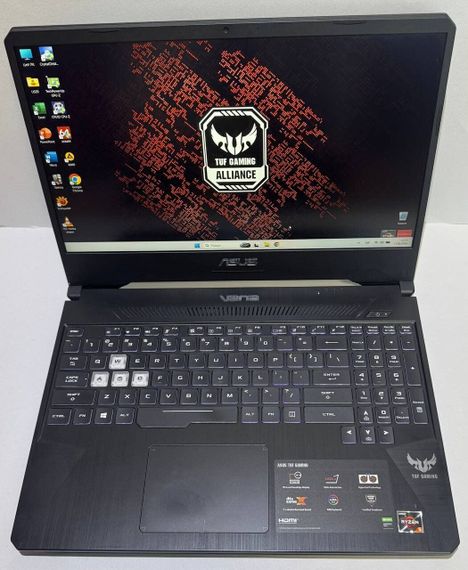 Ігровий ноутбук Asus TUF FX505DT / 15.6" (1920x1080) IPS / AMD Ryzen 5 3550H (4 (8) ядра по 2.1 - 3.7 GHz) / 32 GB DDR4 / 1000 GB SSD / nVidia GeForce GTX 1650, 4 GB GDDR5, 128-bit / WebCam б/в | Зображення 1