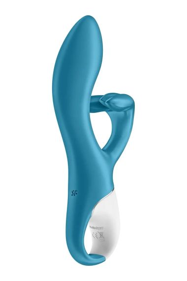 Вібратор кролик Satisfyer Embrace Me з потрійним відростком для стимуляції клітора, блакитний Sex Aura | Зображення 3