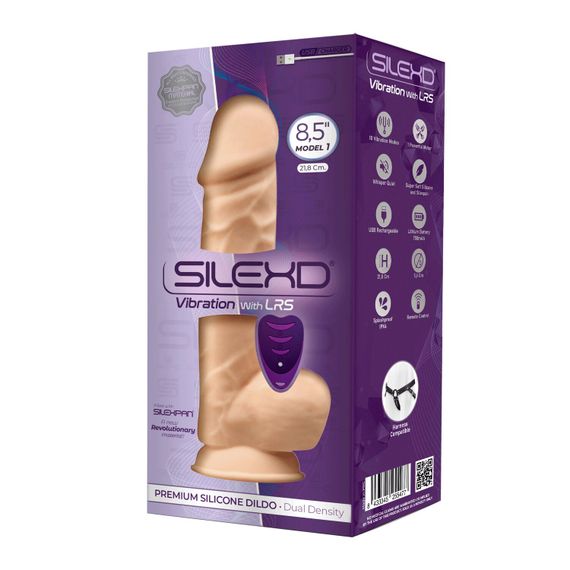 Фаллоимитатор с вибрацией SilexD Norman Vibro Flesh (Model 1 size 8,5") + LRS, диаметр 5 см | Зображення 3