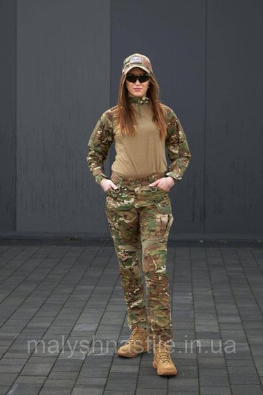 Військовий жіночий костюм сорочка+ штани Warchif®️ з наколіниками та налокітниками | Зображення 4