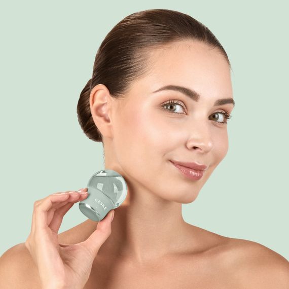 Масажер для обличчя і тіла GESKE Cool&Warm Face and Body Massager 7в1 starlight, Зелений | Зображення 3