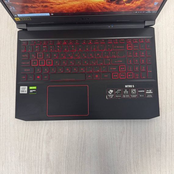 Игровой ноутбук Б-класс Acer Nitro 5 AN515-57 / 15.6" (1920x1080) IPS / Intel Core i5-10300H (4 (8) ядра по 2.5 - 4.5 GHz) / 8 GB DDR4 / 256 GB SSD / nVidia GeForce GTX 1650, 4 GB GDDR5, 128-bit / WebCam / HDMI б/у | Зображення 2
