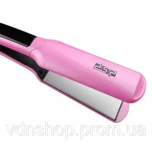 Утюжок выпрямитель щипцы для волос профессиональный с керамическим покрытием 35W DSP Розовый | Зображення 2