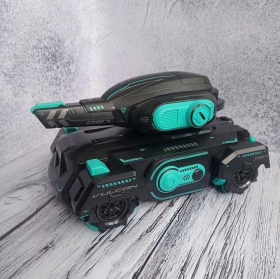 Танк усюдихід на радіокеруванні Vulcan 10A стріляє орбізами пульт браслет Чорний (47756-9061_683) | Зображення 5