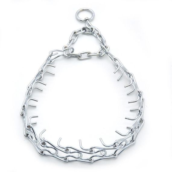 Ошейник удавка жесткий для собак Zoo-hunt хромовый ХЖ №3 60 см | Зображення 3