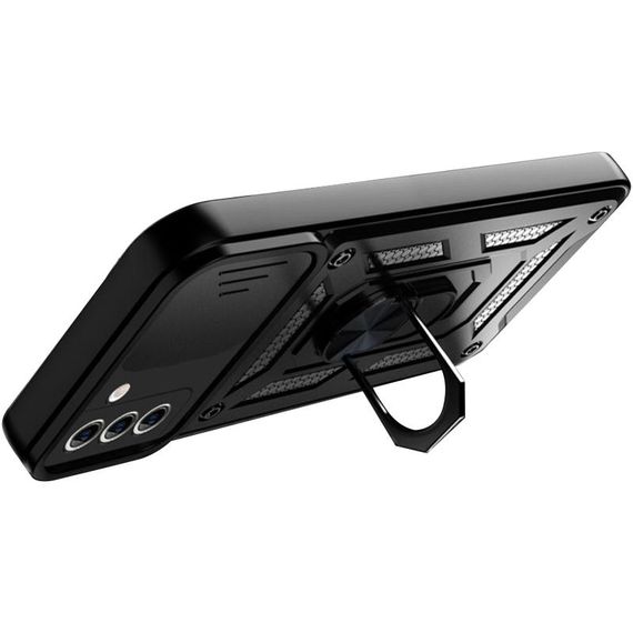 Чохол Ummi Camshield Serge Ring для Samsung Galaxy S21+ Чорний / Black