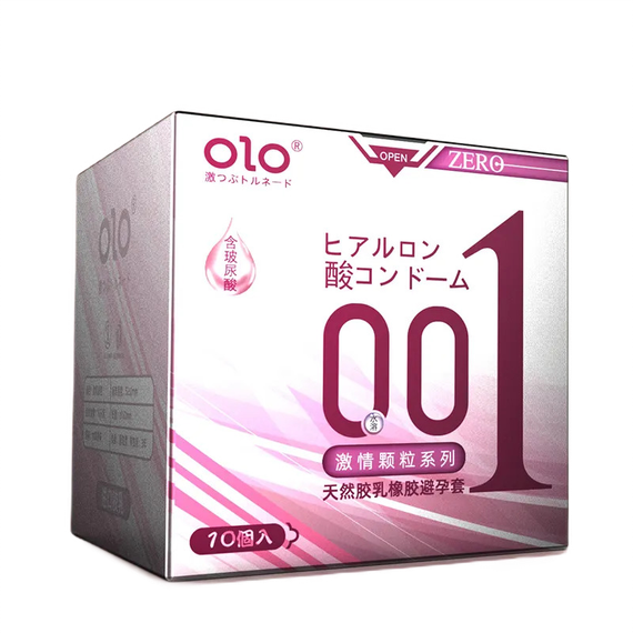 Презервативи OLO ZERO рельєфні з гіалуроновою кислотою 10 штук | Зображення 2