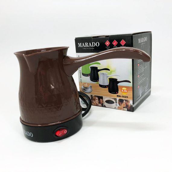 Електрична турка для кави Marado MA-1625, Побутова турка, Бюджетна турка. Колір: коричневий | Зображення 8