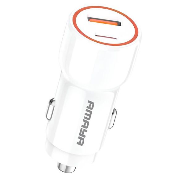 АЗУ Amaya ACC-04 PD22.5W+QC3.0 (1USB-A/1C) White