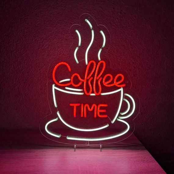 Неоновий світильник Coffee TIME 385х500 acr-n000115 | Зображення 3