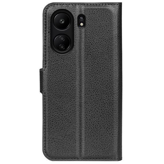 Чохол книжка з кишенями для карт на Xiaomi Redmi 13C / Poco C65 колір Чорний | Зображення 5