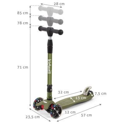 Самокат Kidwell Vento Khaki (HUBAVEN01A3) | Зображення 7