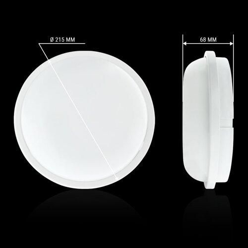 Светильник светодиодный ЖКХ Biom SMPL-R20-6 20Вт 6000К, круг, sensor | Зображення 3