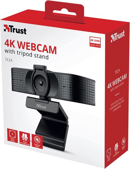 Веб-камера Trust Teza 4K Ultra HD Black (24280_TRUST) | Зображення 9
