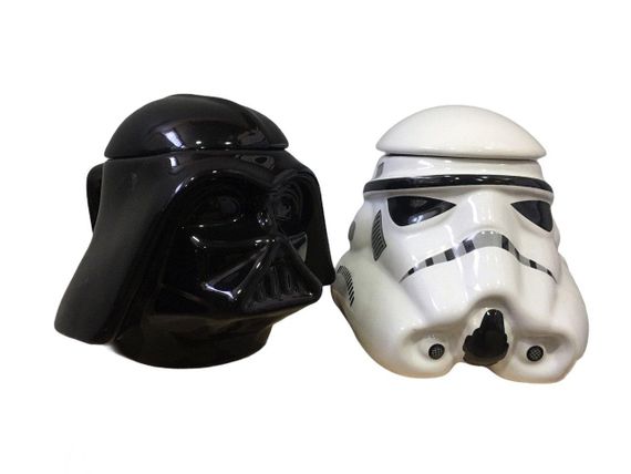 Подарунковий набір Чашка Бокал 3D Кришкою Star Wars Дарт Вейдер і Штурмовик 3D | Зображення 1